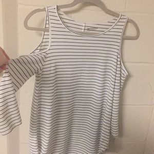 Arizona Jean Striped Open Shoulder S